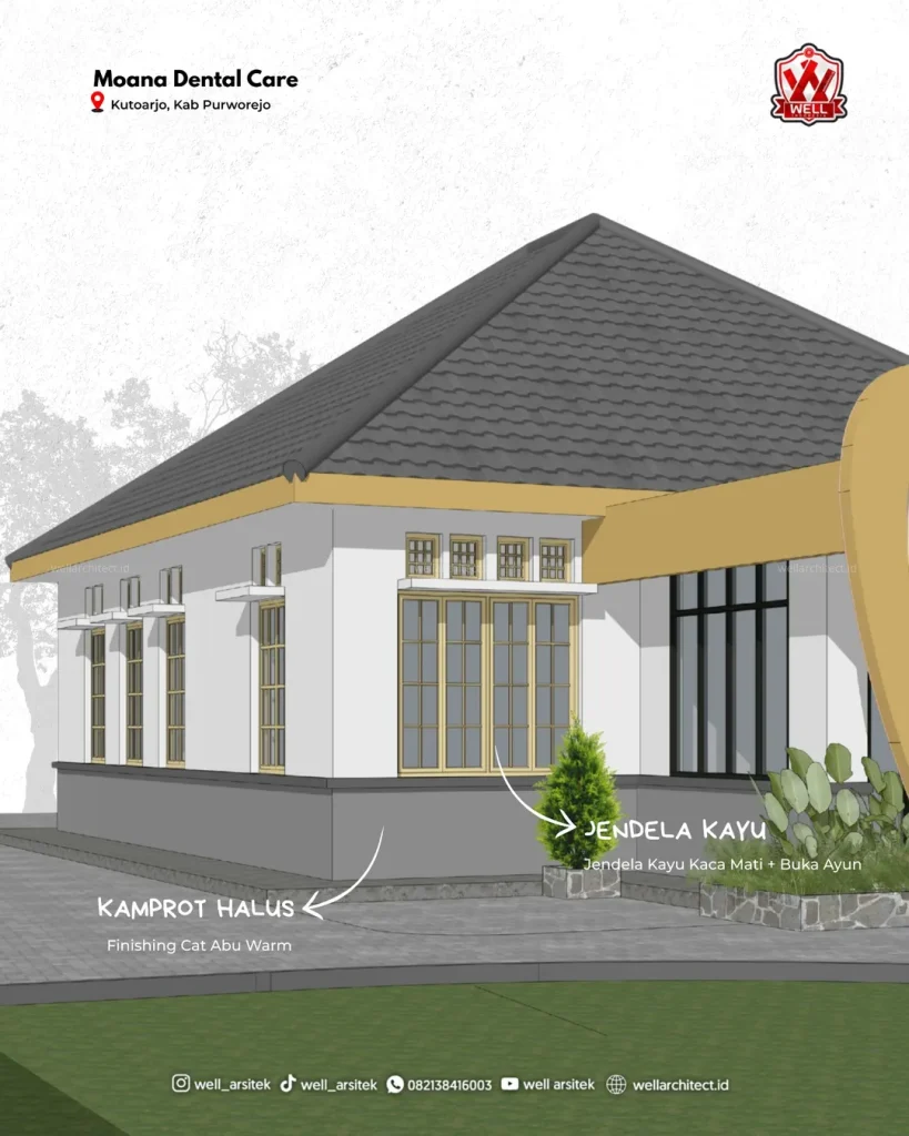 Desain Klinik Gigi Moana Dental Carefor More Infowhatsapp 62 821 3841 6003Website Wellarch 1