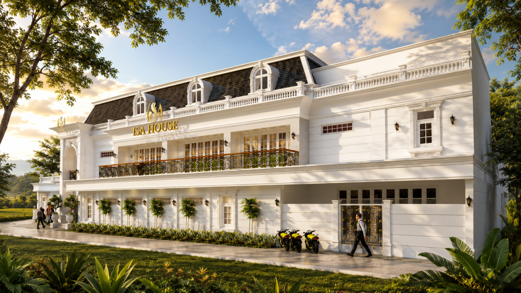 Desain Rumah Classic French (Neoklasikal) – Isa House 3 Fasad Rumah Classic French Dengan Arsitektur Neoklasikal Elegan 3