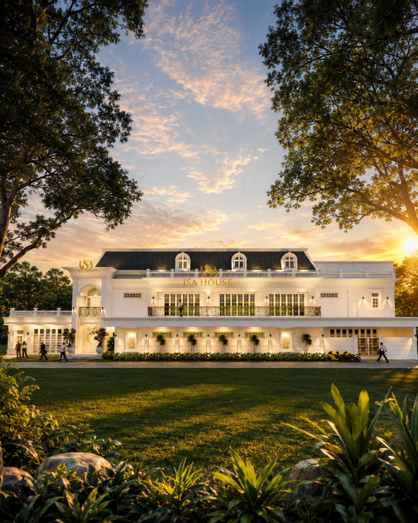 Desain Rumah Classic French (Neoklasikal) – Isa House 4 Fasad Rumah Classic French Dengan Arsitektur Neoklasikal Elegan 4