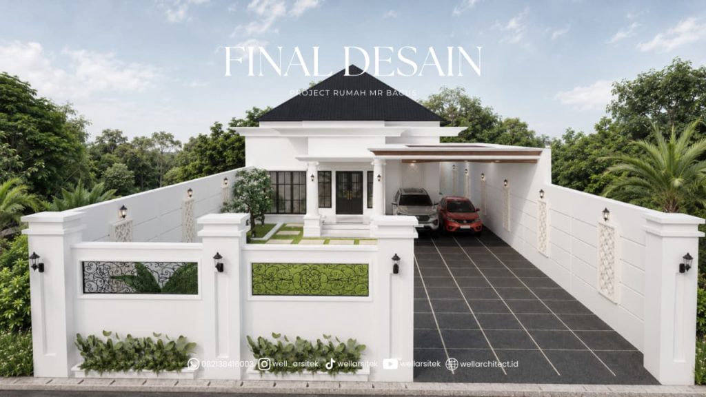 Rumah Classic Modern Tropical Yang Elegan, Bersih, Dan Fungsional Untuk Iklim Tropis 1 Inspirasi Desain Rumah Tropis Modern Klasik 1 Lantai 2