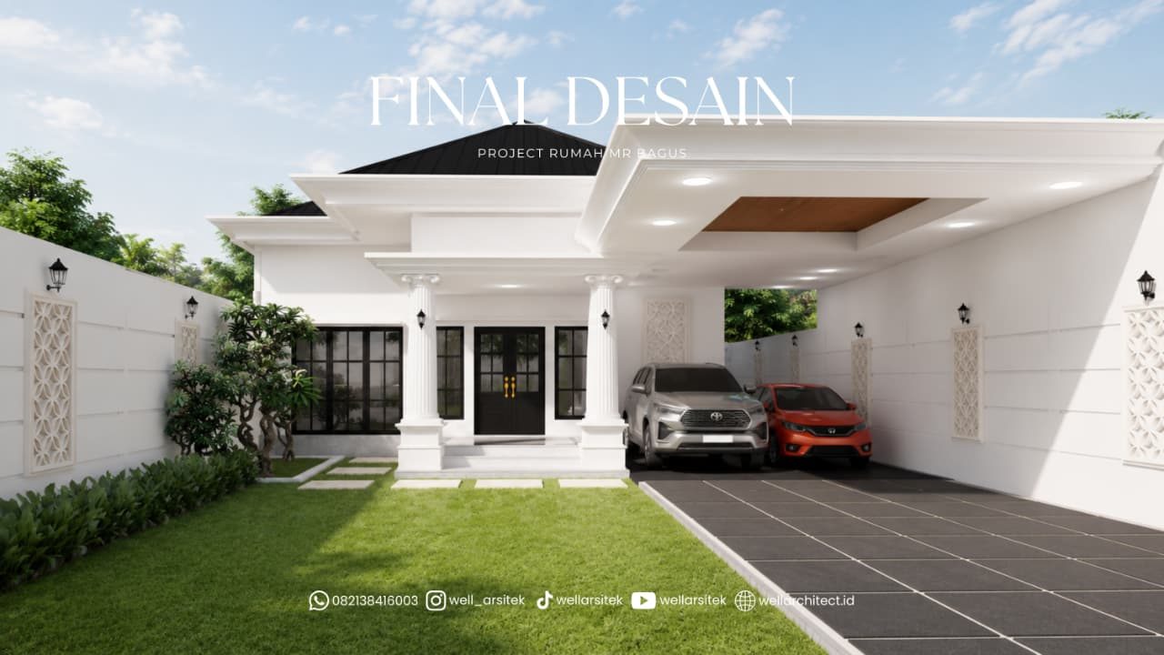 Inspirasi Desain Rumah Tropis Modern Klasik 1 Lantai 3 1 Rotated