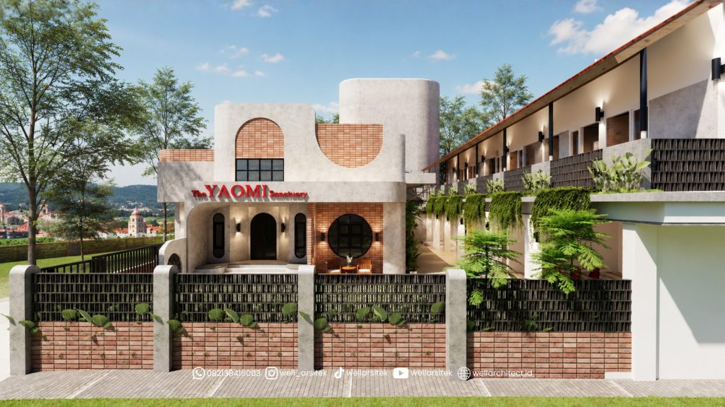 Desain Homestay Modern Tropis 2