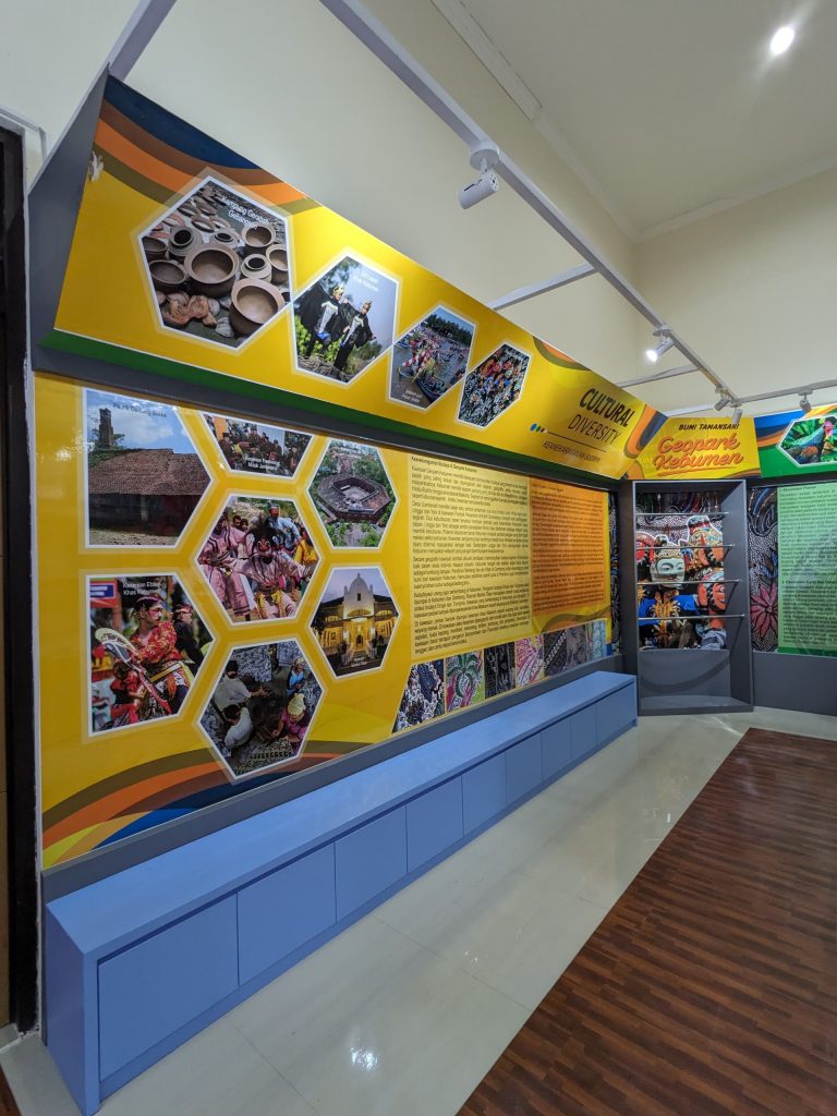 Panel Edukasi Interaktif Di Galeri Geopark Kebumen Yang Menyajikan Informasi Geosite Dan Warisan Geologi.