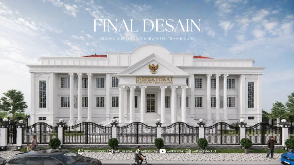 Desain Kantor Pemerintahan Konsep Arsitektur Neoklasik Di Kabupaten Temanggung
