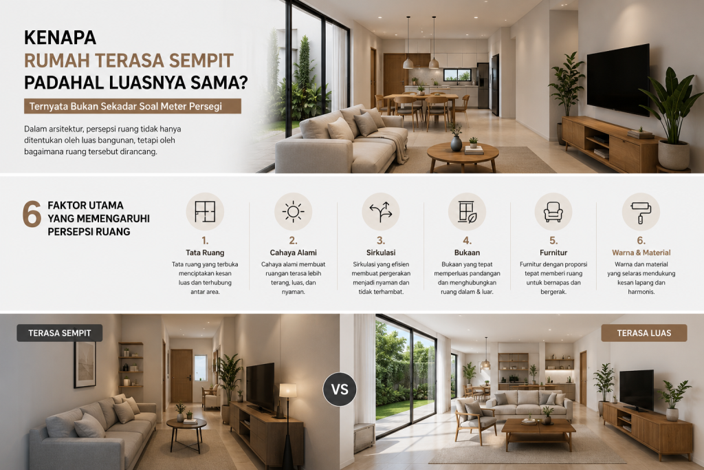 Journal 5 Interior Rumah Modern Yang Terasa Luas Berkat Tata Ruang Terbuka Dan Pencahayaan Alami.